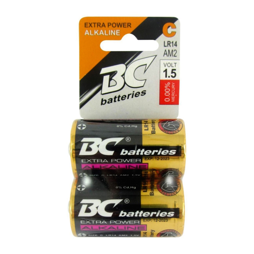 2 buc Baterie alcalină EXTRA POWER C 1,5V