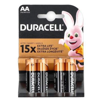 4 buc. baterie alcalină Duracell Basic LR06/AA 1,5V 2650 mAh