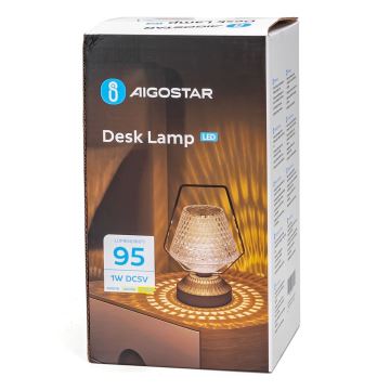 Aigostar - LED Lampă de masă dimabilă reîncărcabilă LED/1W/5V 2700/4000/6500K 1800mAh 20 cm