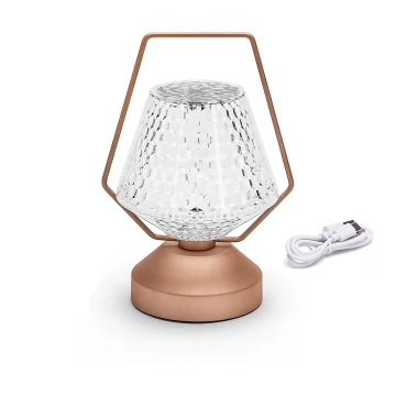 Aigostar - LED Lampă de masă dimabilă reîncărcabilă LED/1W/5V 2700/4000/6500K 1800mAh 20 cm