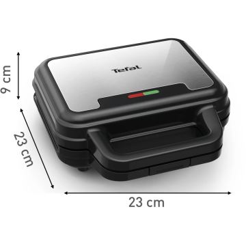 Aparat de sandvici Tefal ULTRA COMPACT 3 în 1 700W/230V negru/crom