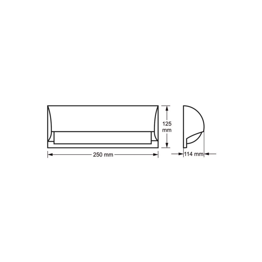 Aplică de exterior FREON 1xE27/60W/230V IP54 gri