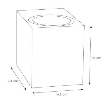 Aplică de exterior Lucide 69800/01/30 ZARO 1xGU10/35W/230V IP44 negru