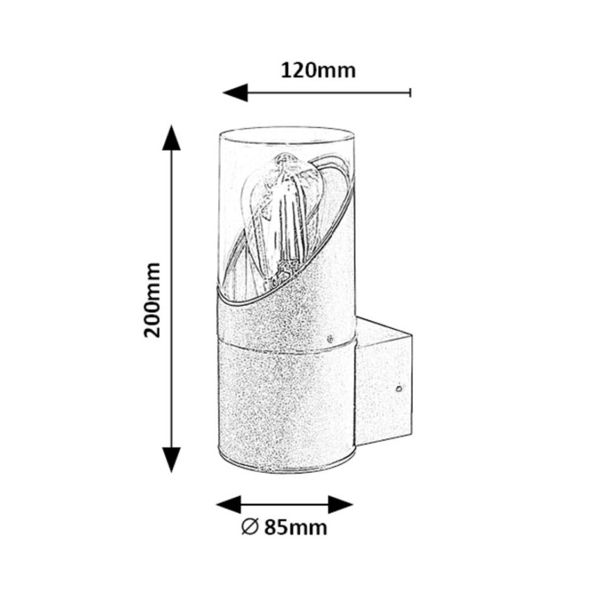 Aplică de exterior 1xE27/28W/230V IP54 Rabalux