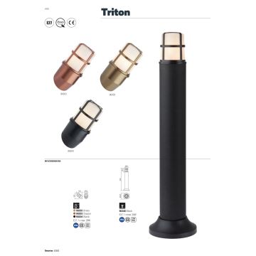 Aplică de exterior TRITON 1xE27/28W/230V IP54 cupru Redo 90203