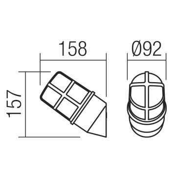 Aplică de exterior TRITON 1xE27/28W/230V IP54 cupru Redo 90203