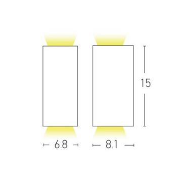 Aplică de exterior Zambelis E122 2xGU10/15W/230V IP54 antracit