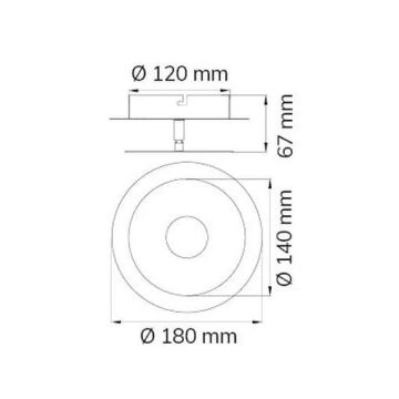 Aplică LED AFIR LED/6W/230V crom Wofi 451901709000