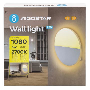 Aplică LED Aigostar LED/9W/230V 2700K alb