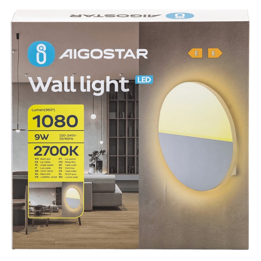 Aplică LED Aigostar LED/9W/230V 2700K alb