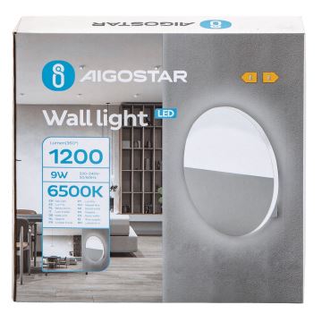 Aplică LED Aigostar LED/9W/230V 6500K alb