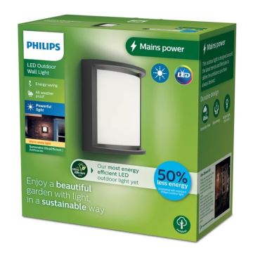 Aplică LED de exterior cu senzor Philips SAMONDRA LED/3,8W/230V IP44