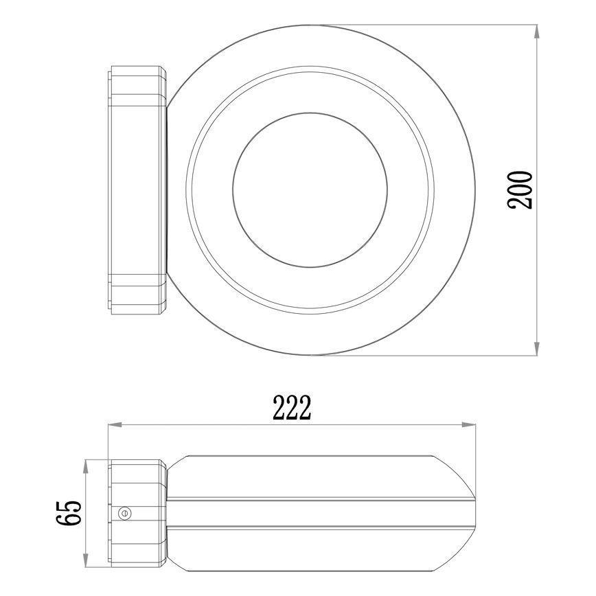 Aplică LED de exterior Deko-Light 731081 MUSCAE LED/13W/230V IP54 antracit