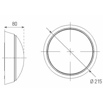 Aplică LED de exterior LED/14W/230V IP54 alb