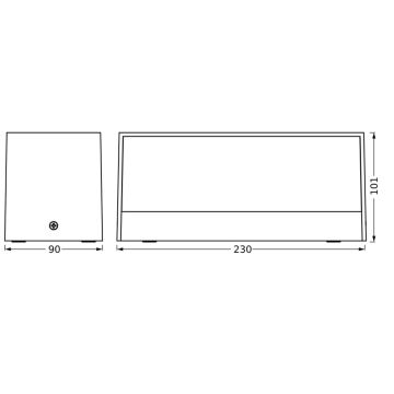 Aplică LED de exterior Ledvance ENDURA STYLE IDRI 2xLED/6,25W/230V IP65