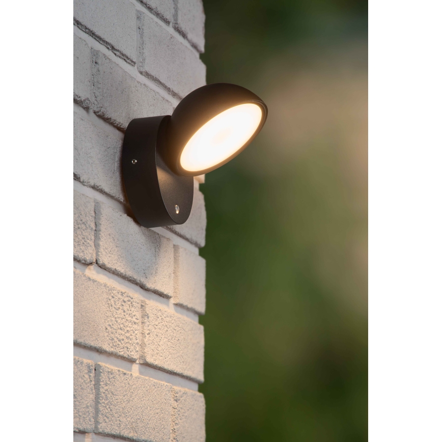 Aplică LED de exterior cu senzor Lucide 22865/12/30 FINN LED/12W/230V IP54 negru