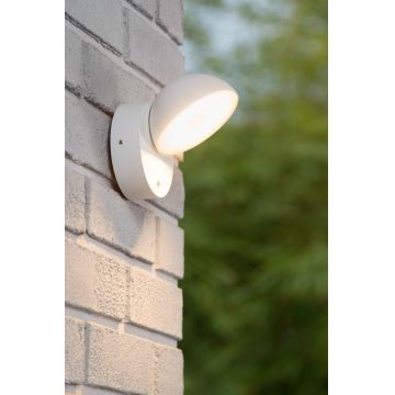 Aplică LED de exterior cu senzor Lucide 22865/12/31 FINN LED/12W/230V IP54 alb