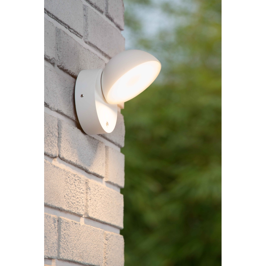 Aplică LED de exterior cu senzor Lucide 22865/12/31 FINN LED/12W/230V IP54 alb