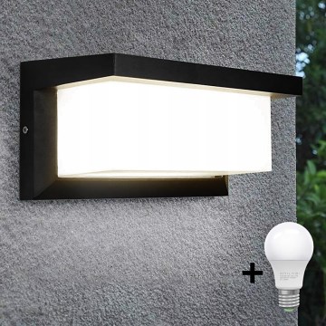 Aplică LED de exterior NEELY 1xE27/15W/230V 3000K IP54 negru