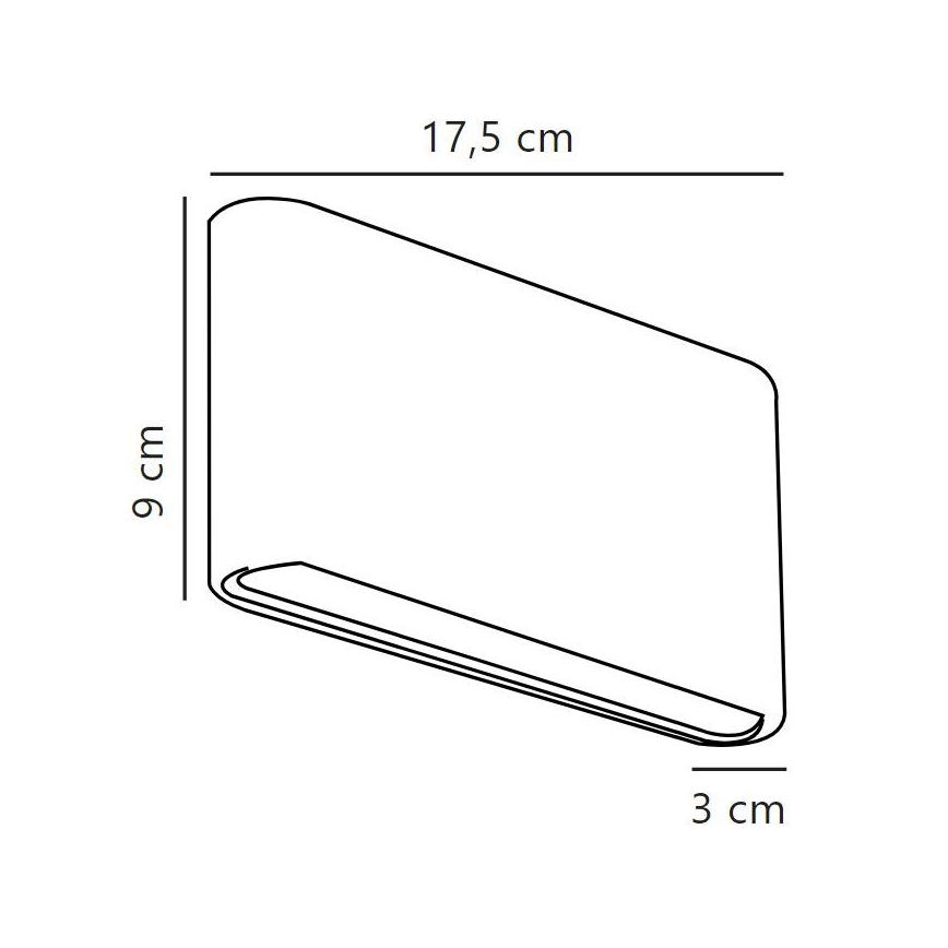 Aplică LED de exterior Nordlux KINVER LED/8,5W/230V IP54 negru