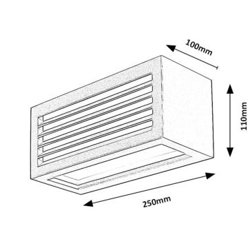 Aplică LED de exterior Rabalux LED/10W/230V IP54 negru