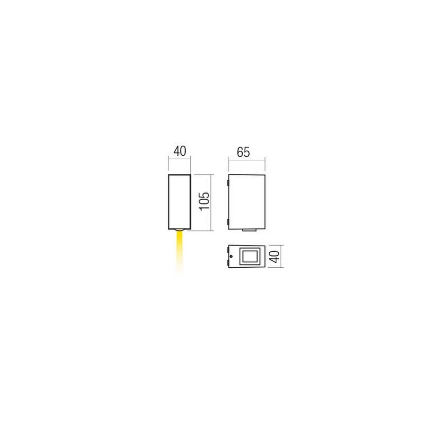 Aplică LED de exterior Redo 90418 ACE LED/3,36W/230V 4000K IP54 maro