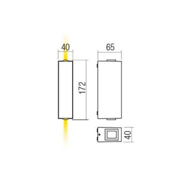 Aplică LED de exterior Redo 90422 ACE LED/5,84W/230V 4000K IP54 antracit