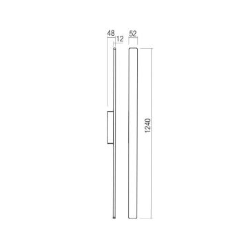 Aplică LED de exterior Redo 90431 REFLEXA LED/20W/230V 3000K IP54 antracit