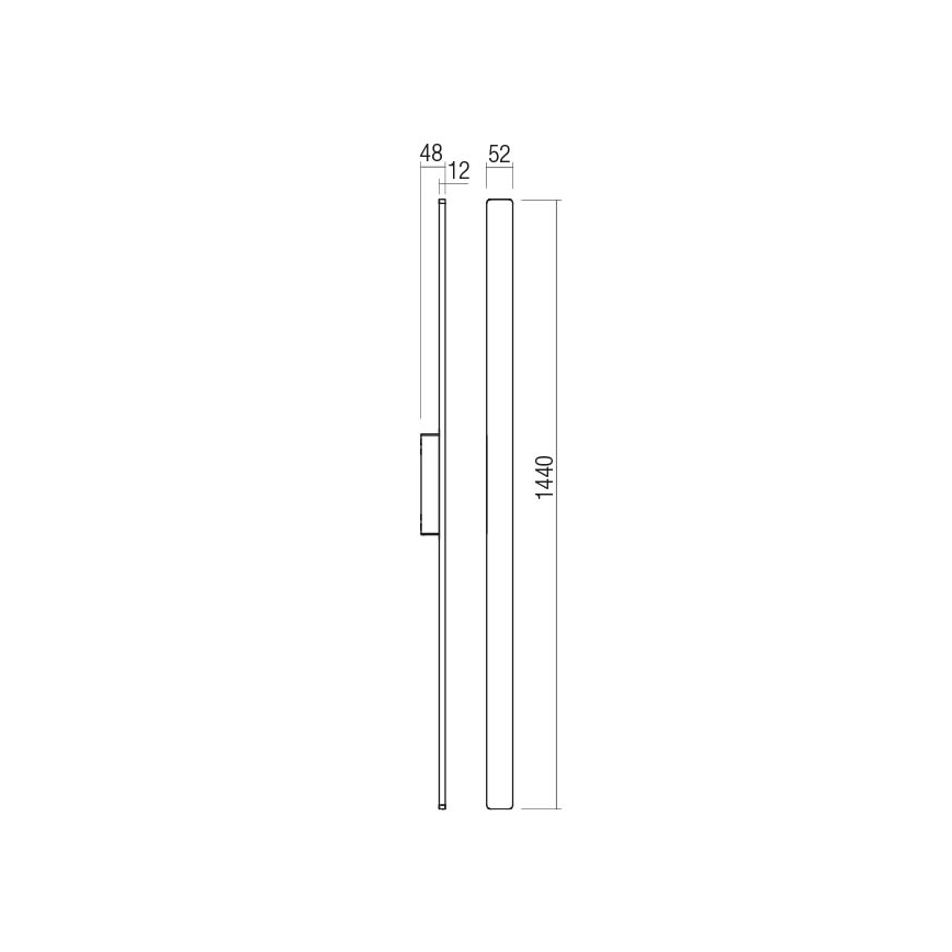 Aplică LED de exterior Redo 90433 REFLEXA LED/24W/230V 3000K IP54 antracit