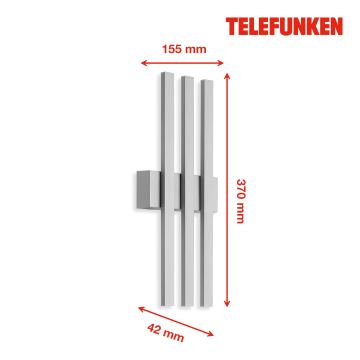 Aplică LED de exterior Telefunken 313304TF 3xLED/4W/230V IP44