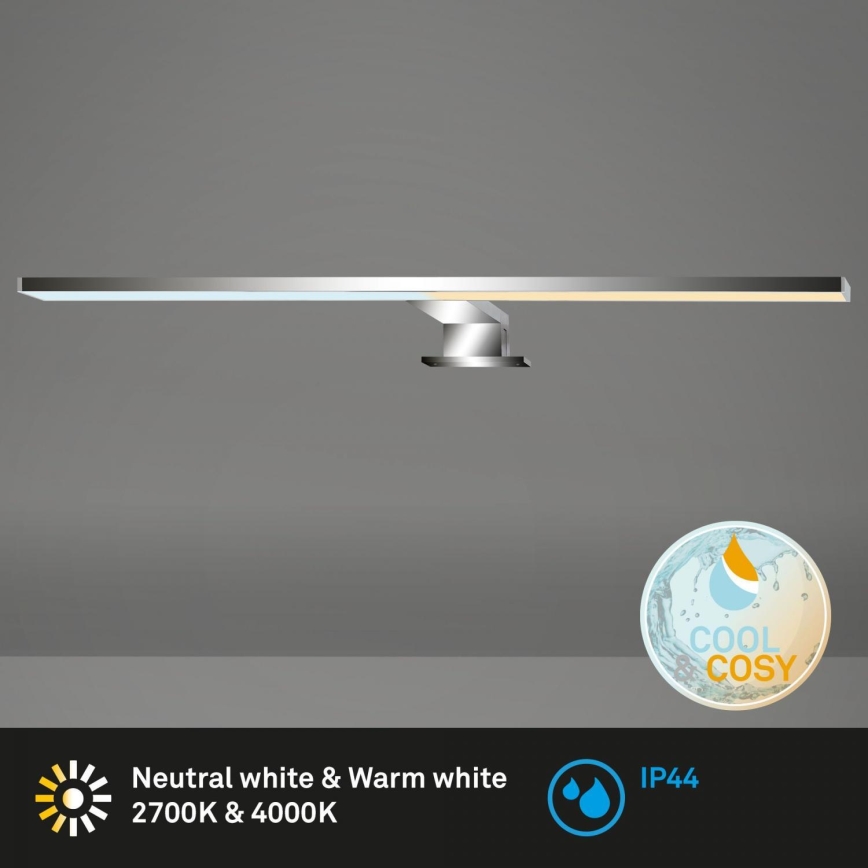 Aplică LED dimabilă pentru oglindă de baie Briloner 2299-018 COOL&COSY LED/8W/230V 2700/4000K IP44