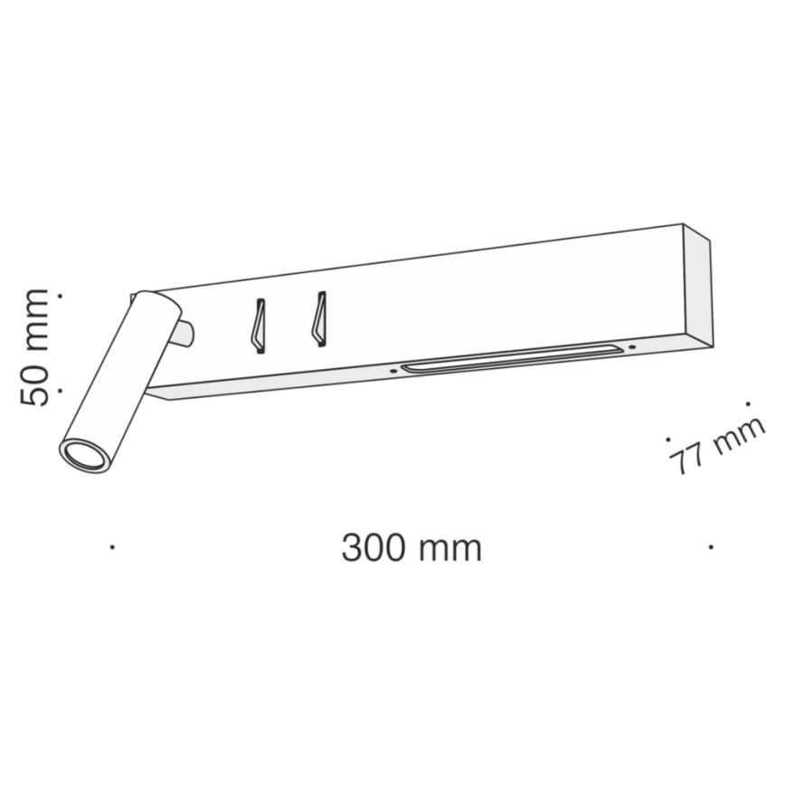 Aplică LED Maytoni C031WL-L8B3K COMODO LED/8W/230V negru