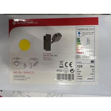 Aplică LED PABLOS LED/4,2W/230V Lampenwelt