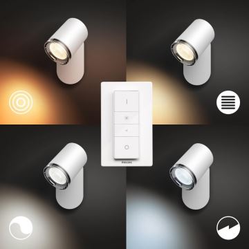 Aplică LED pentru baie dimabilă Hue ADORE 1xGU10/5W/230V IP44 Philips + telecomandă