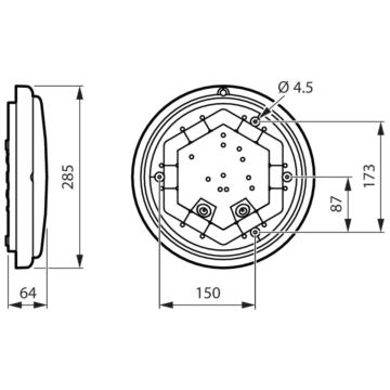 Aplică LED pentru baie LEDINAIRE LED/17W/230V 4000K IP65 Philips