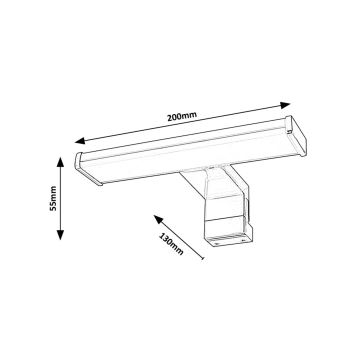 Aplică LED pentru oglindă de baie Rabalux LED/4W/230V IP44