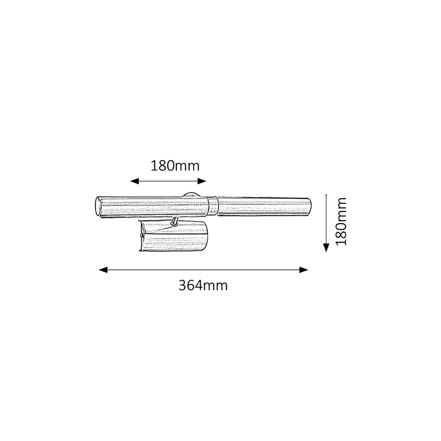 Aplică LED pentru tablouri Brilagi DANAE 2xE14/6W/230V bronz