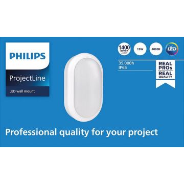 Aplică LED PROJECTLINE LED/15W/230V IP65 Philips