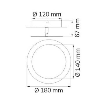 Aplică LED SLIGO LED/6W/230V crom Wofi 451701709000