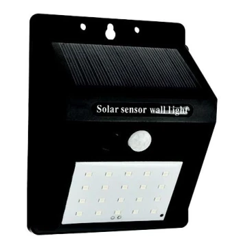 Aplică LED solară cu senzor LED/0,55W/3,7V 6500K IP65