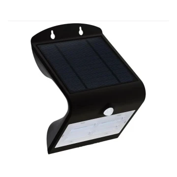 Aplică LED solară cu senzor LED/3W/3,7V 3000/4000K IP65 neagră