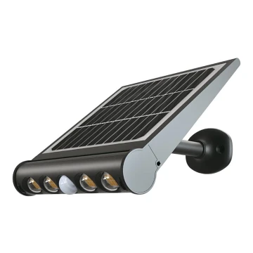 Aplică LED solară cu senzor LED/8W/3,7V IP65 6000K
