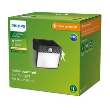 Aplică LED solară cu senzor Philips YARIXA LED/2,2W/3,7V IP44