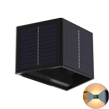 Aplică LED solară CUBUS 2xLED/1,5W/3,7V IP54