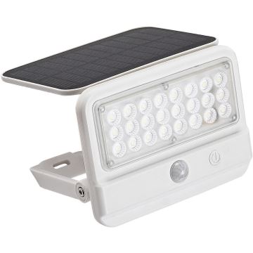 Aplică LED solară cu senzor Rabalux LED/7W/3,7V IP54 alb