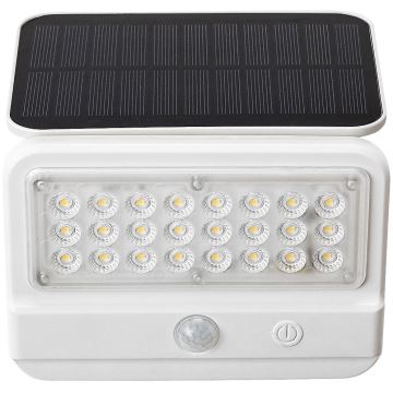 Aplică LED solară cu senzor Rabalux LED/7W/3,7V IP54 alb