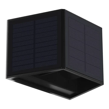 Aplică LED solară WINGS LED/2W/3,2V 6000K IP54 neagră