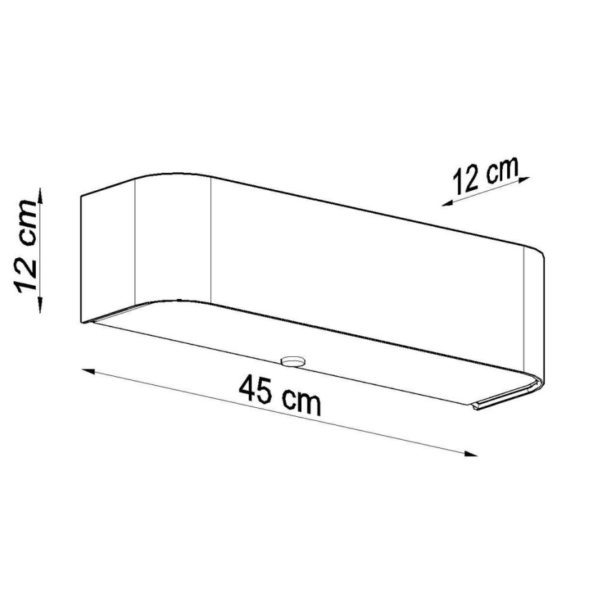 Aplică LOKKO 2xE14/60W/230V neagră