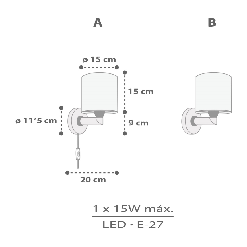 Aplică pentru copii Dalber 60629 RHICO AND CROCO 1xE27/15W/230V