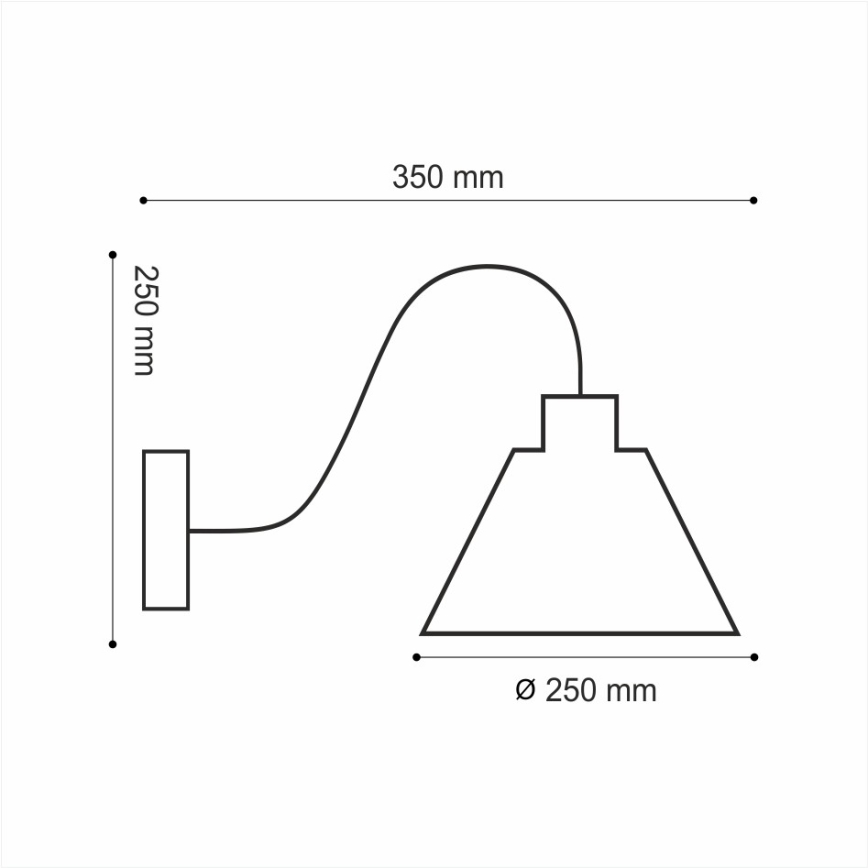 Aplică perete LOFT 1xE14/40W/230V